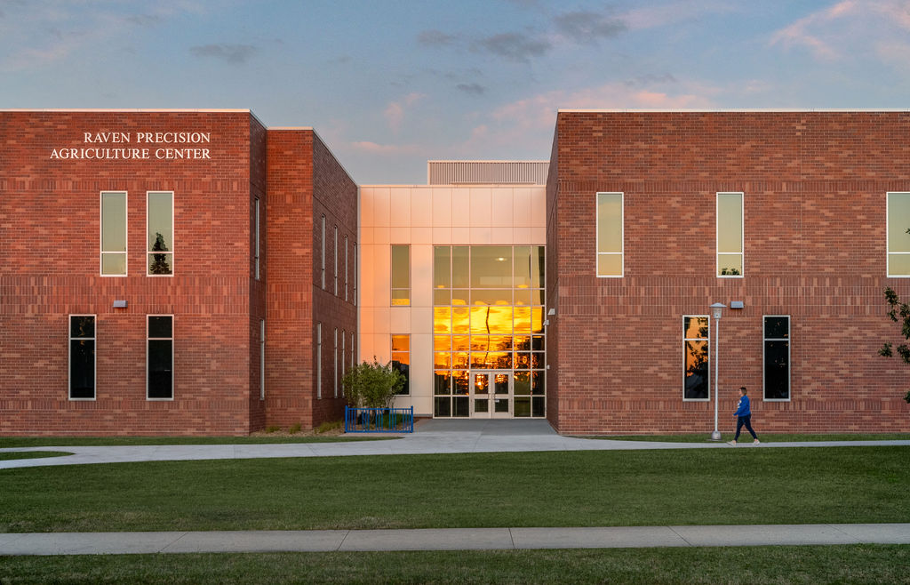 Exterior of Raven Precision Agriculture Center