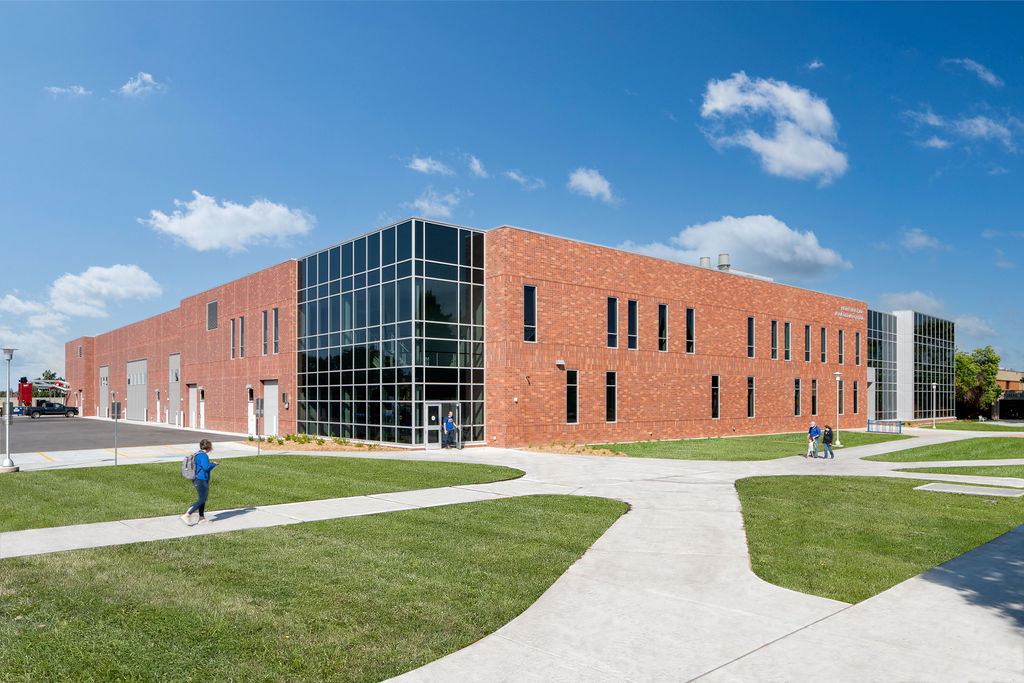 Exterior of Raven Precision Agriculture Center built by McCownGordon