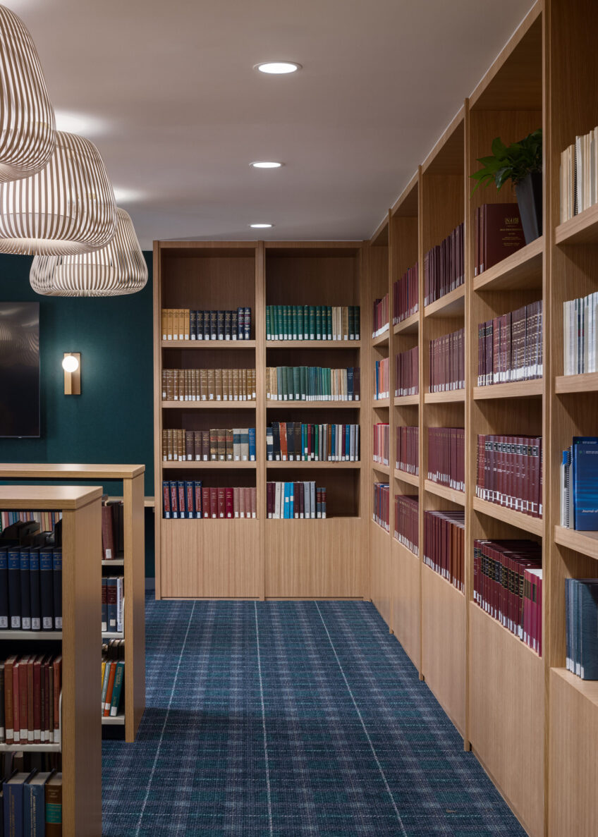 Library at NAIC Corporate Office in Kansas City, remodeled by Kansas City