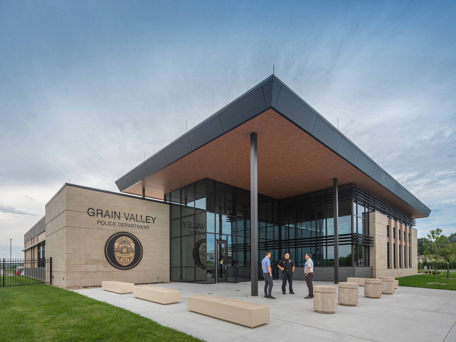 Grain Valley Police headquarters Outside Entrance