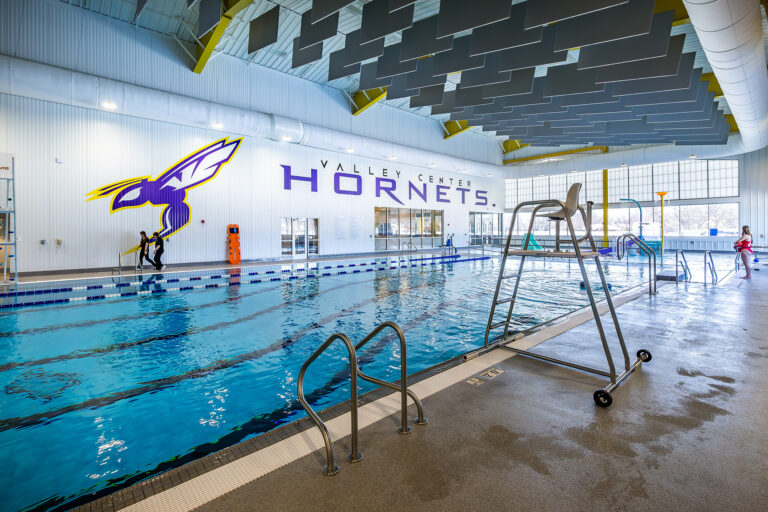 Swimming pool at the Valley Center Aquatics and Recreation Center, built by McCownGordon