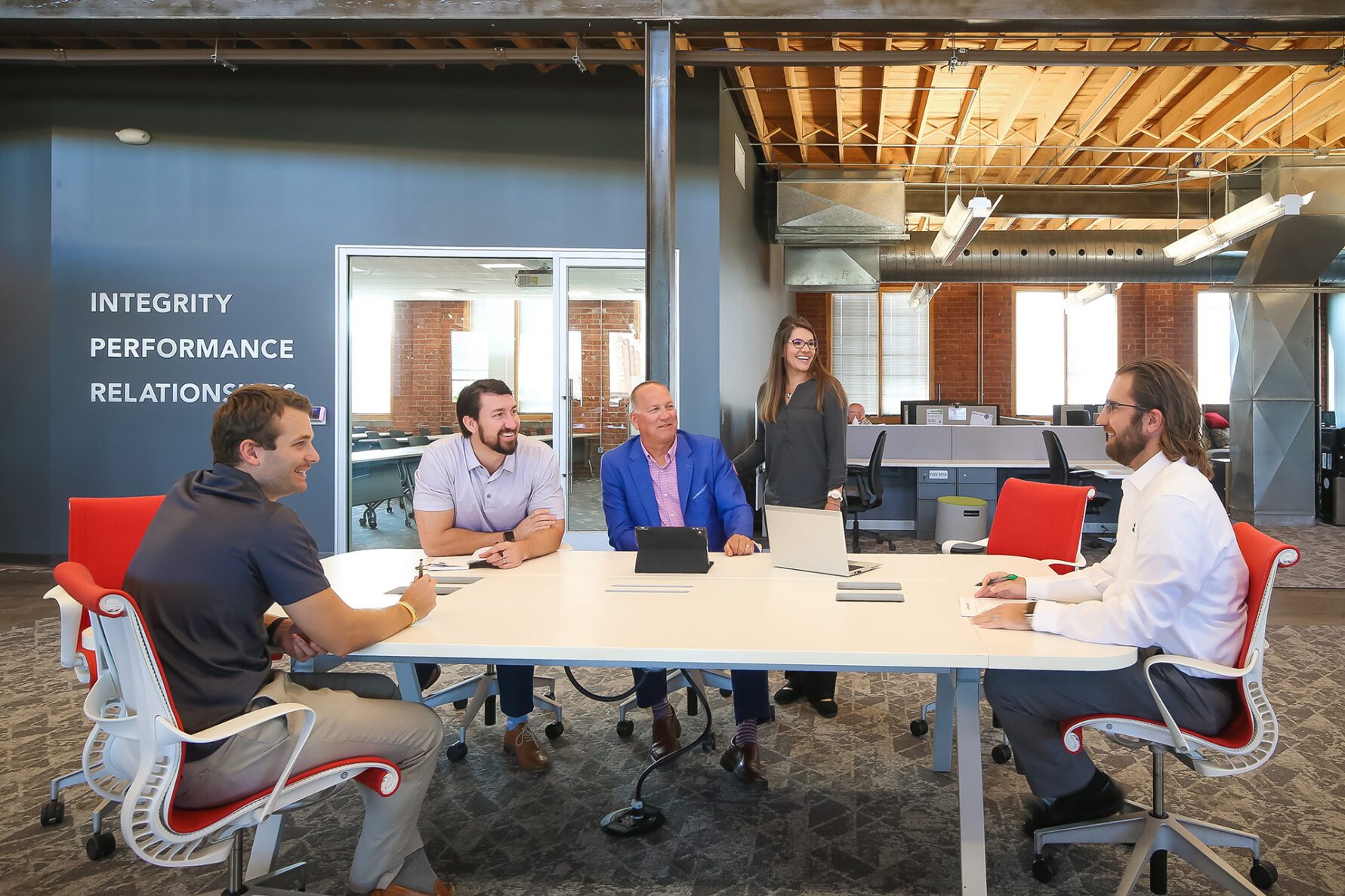 McCownGordon associates collaborating in the office.