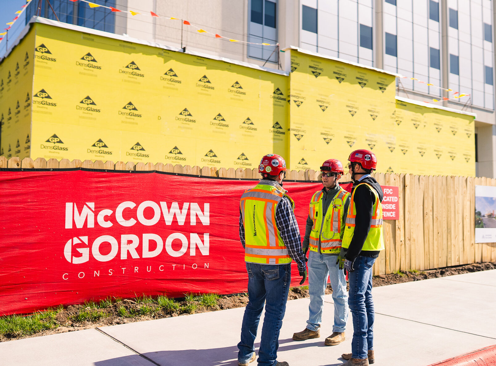 McCownGordon construction site with workers collaborating