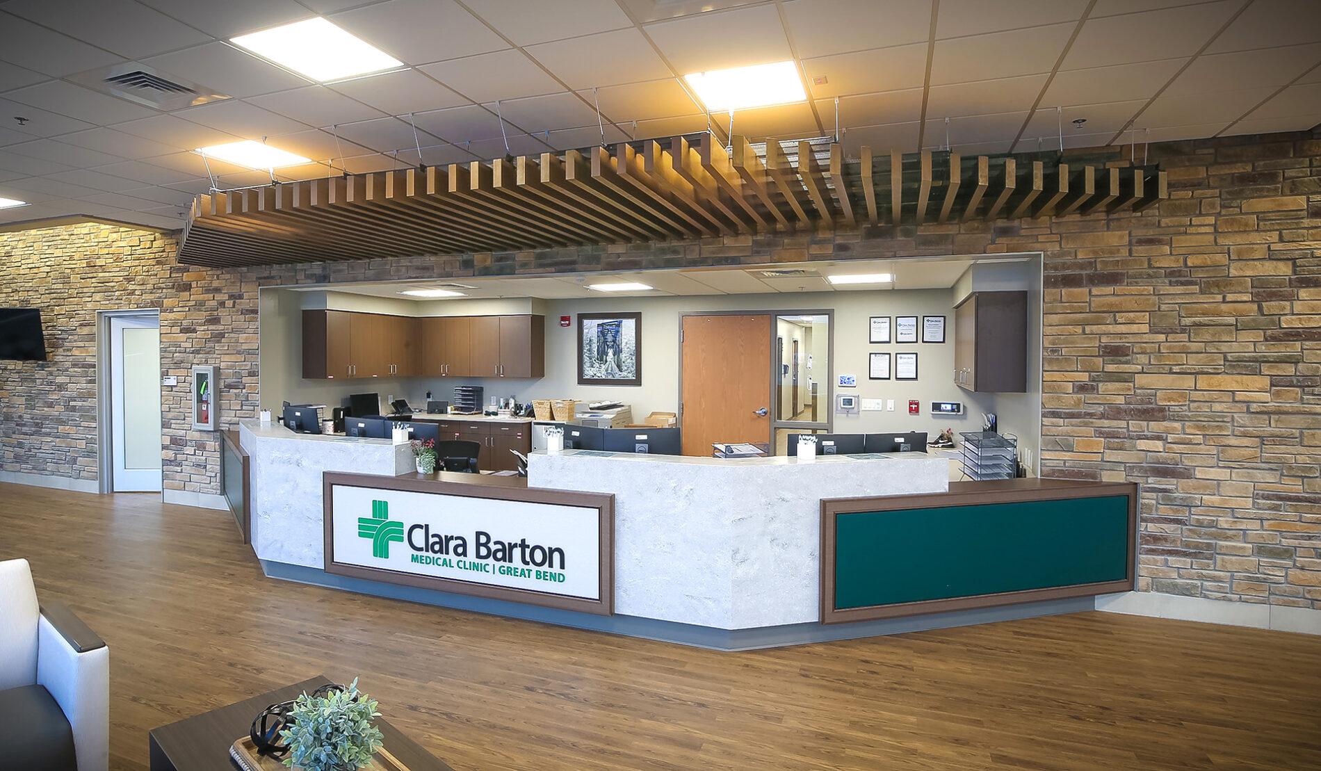 Clara Barton Clinic Reception Desk