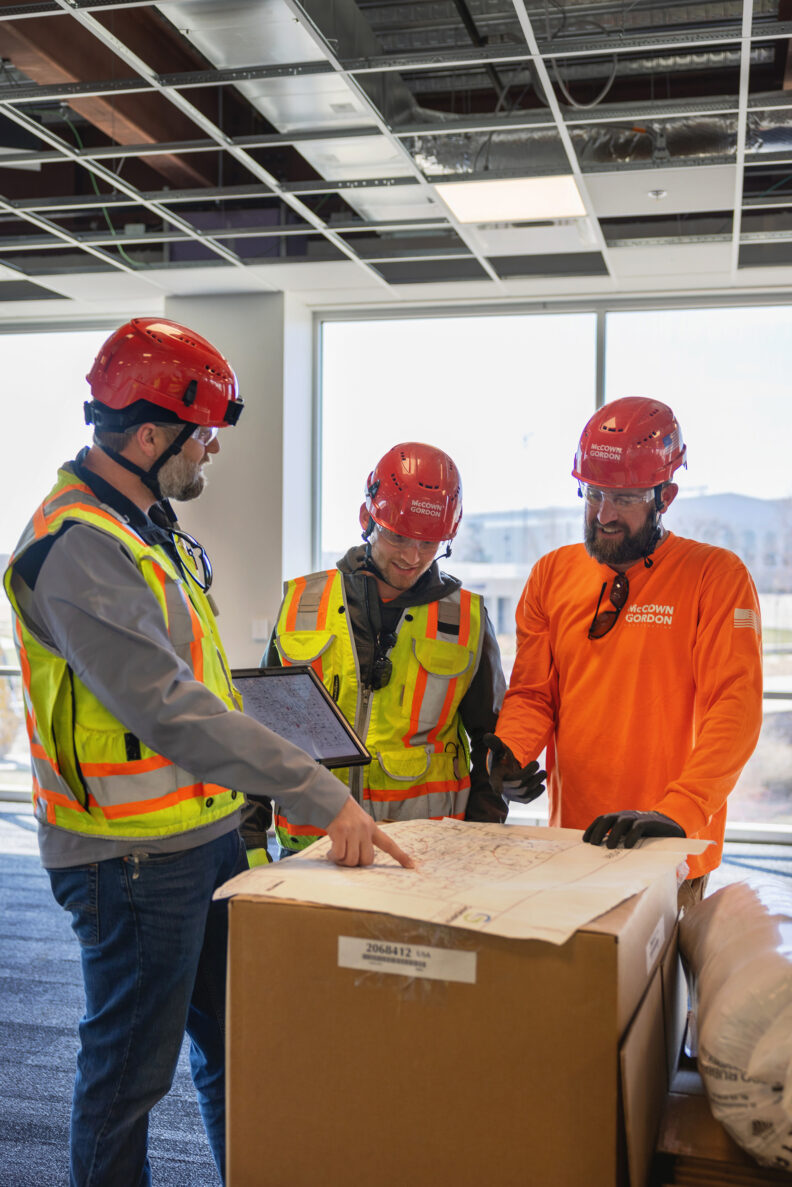 McCownGordon associates working on site.