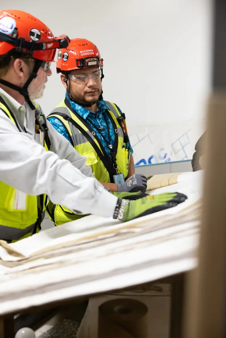 McCownGordon associates working on site.