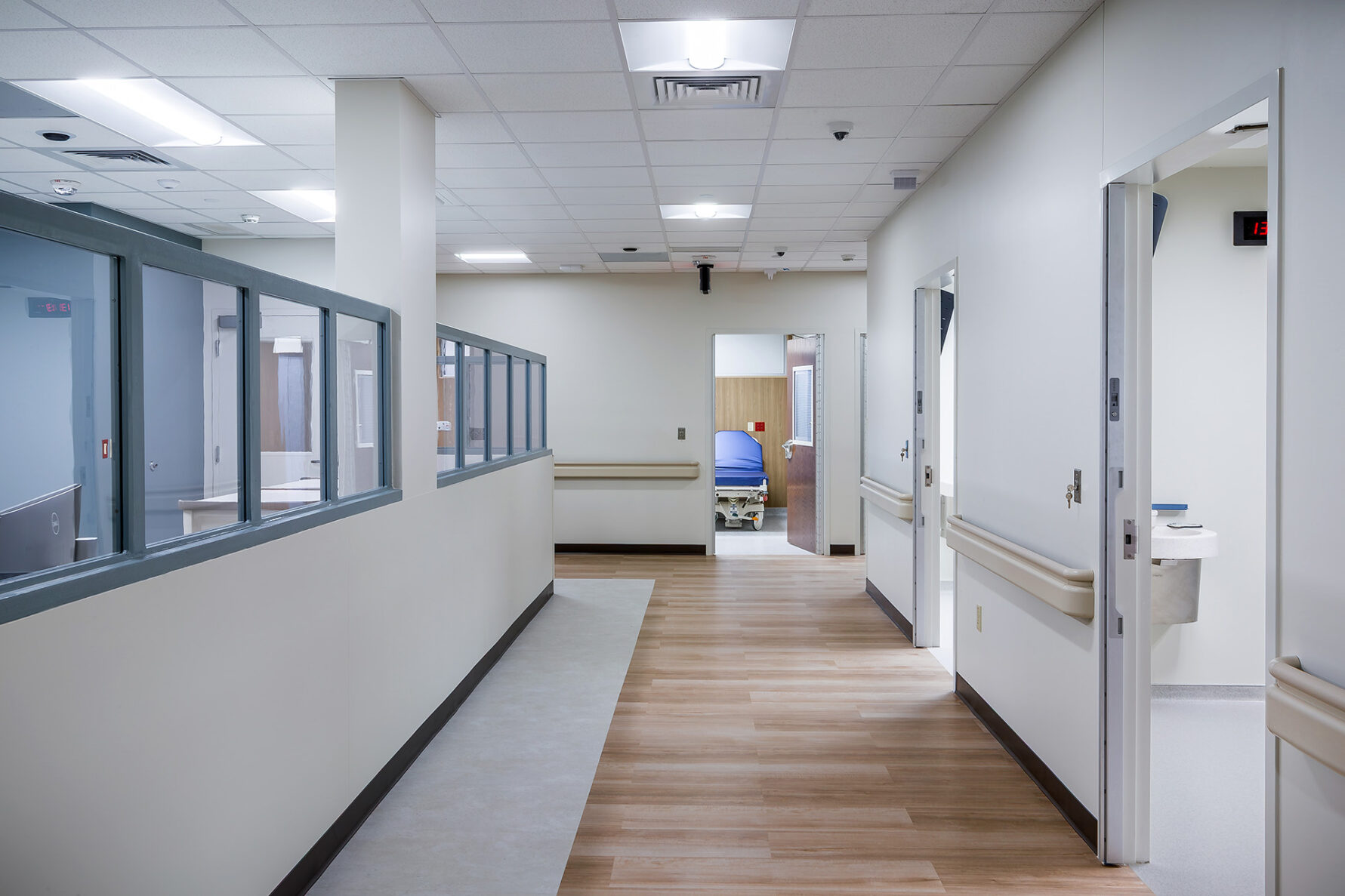 Behavioral health patient area at Ascension Via Christi St Jospeh Hospital